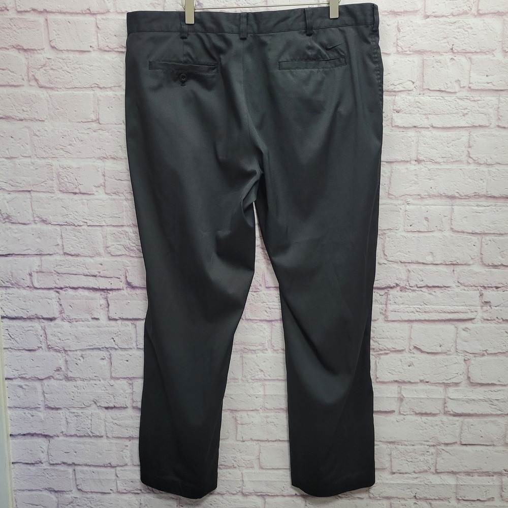Nike Golf Black Dri Fit Chino Pants 38x30 Fits 40 Performance Athleisure Gorp - Picture 2 of 9